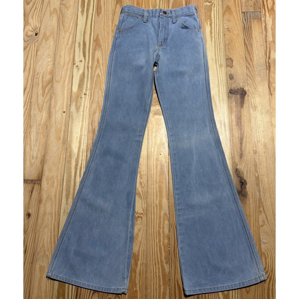 Wrangler Light Blue High-Rise Skinny-to-Flare Jeans - Picture 2 of 11